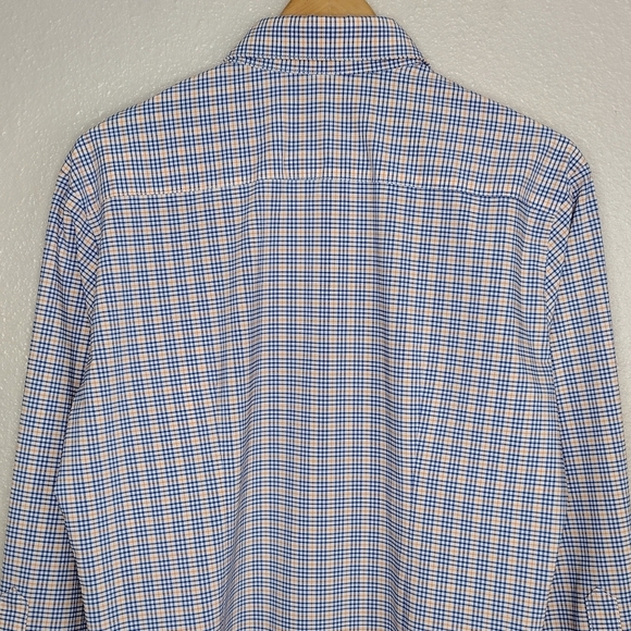 Mizzen+Main Men's Checkered Trim Fit Long Sleeve Button Down Dress Shirt Sz M - Picture 5 of 12